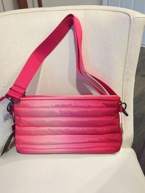 THINK ROYLN Hot Pink Quilted Crossbody Bag
